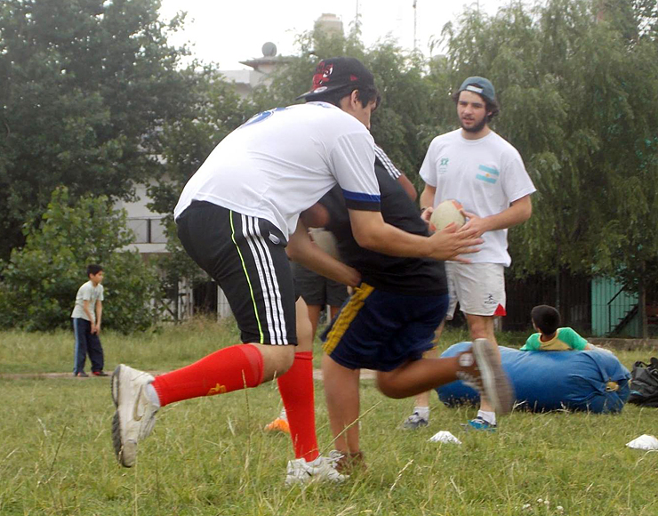 Rugby Training with Pads Argentina