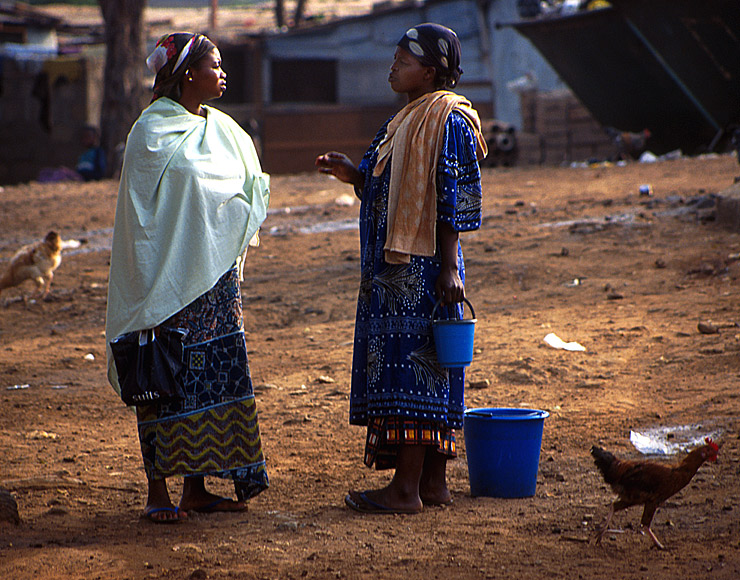 African Women Chatting