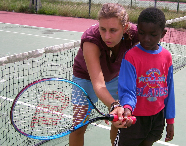 Coach Tennis to Kids in Ghana