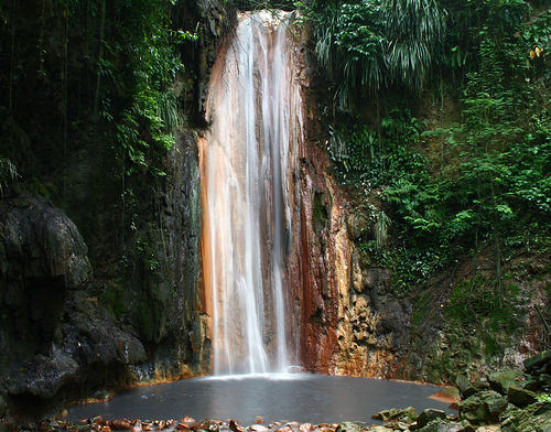 Waterfall in St Lucia