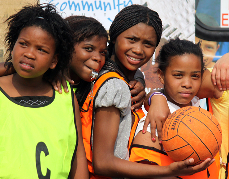 Young Netball Players in South Africa