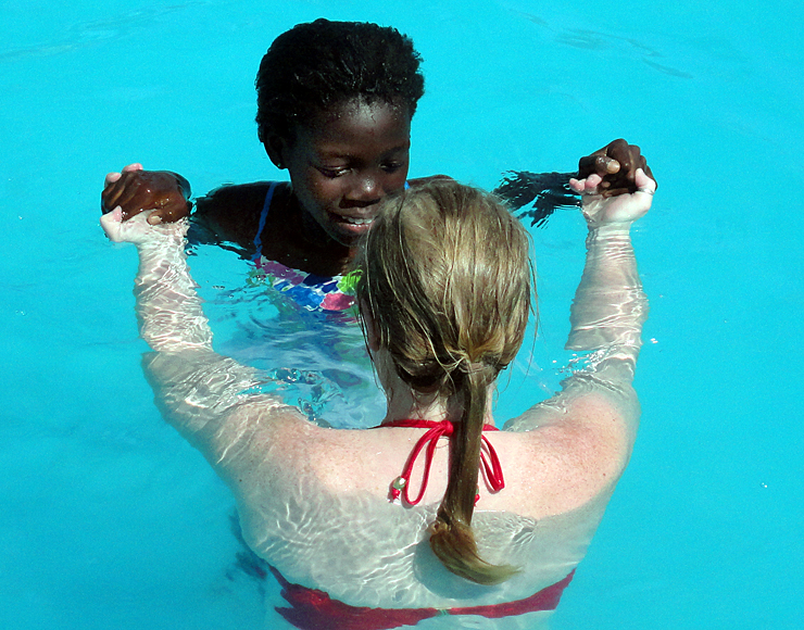 Teach Kids to Swim in Africa