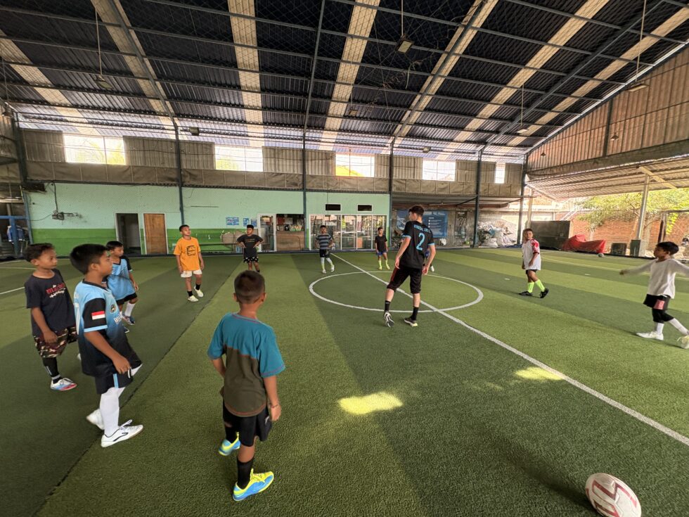 Coaching futsal in Indonesia, Bali in sports hall