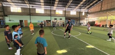 Coaching futsal in Indonesia, Bali in sports hall